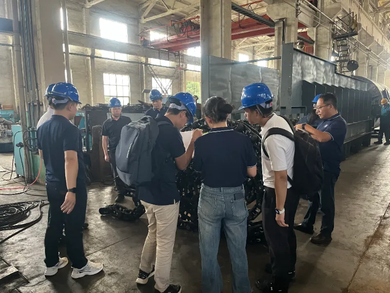 Wet Grinding Overflow Ball Mill On-site client visit